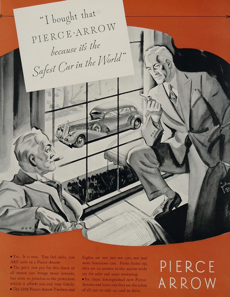 1936 Pierce-Arrow Auto Advertising